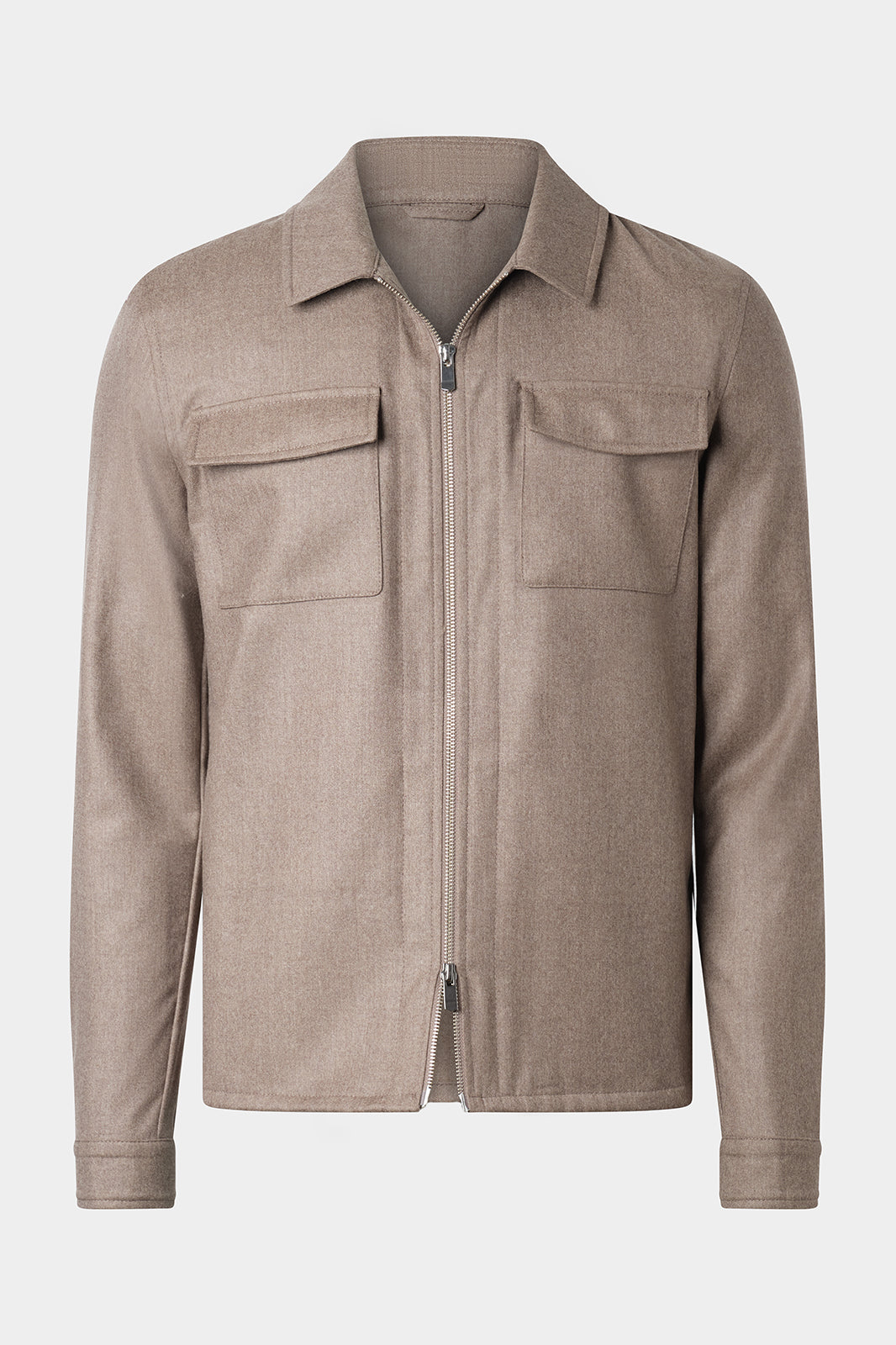 Good flannel jacket Beige - Main Image