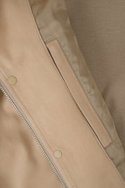 On shirt - Bi-material - Beige