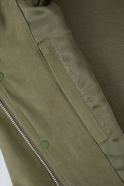 On shirt - Bi-material - Dark celadon