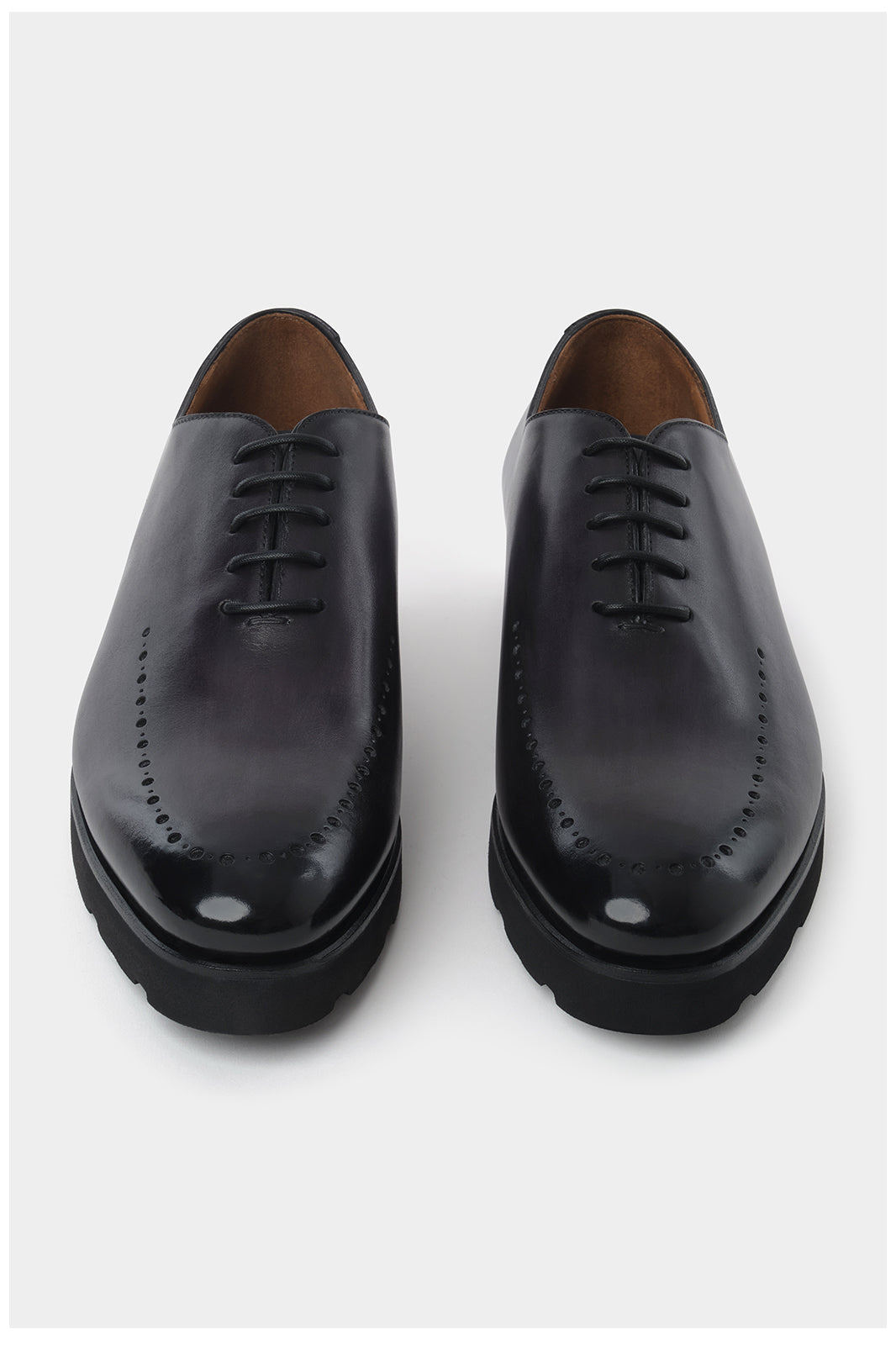 Lace-up shoes with eyelets - Grey