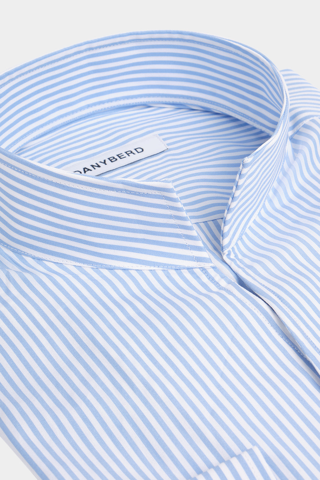 Striped Indian collar shirt
