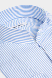 Striped Indian collar shirt