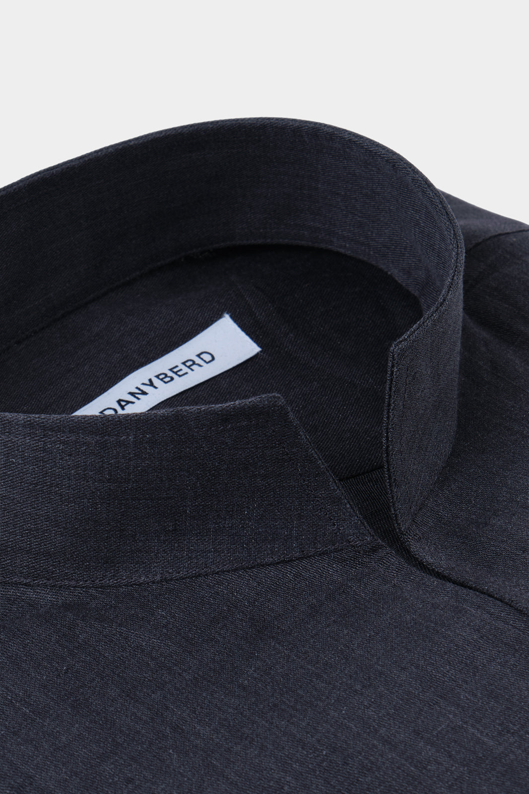 Indian collar shirt - Washed black