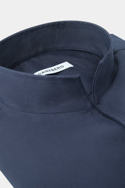 Comfort shirt with Indian collar - Navy
