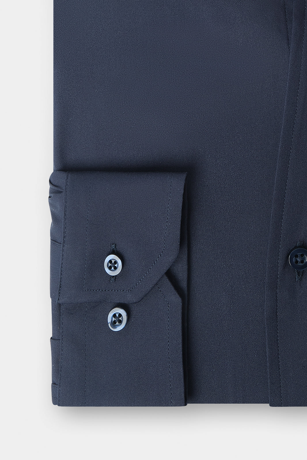 Comfort shirt with Indian collar - Navy