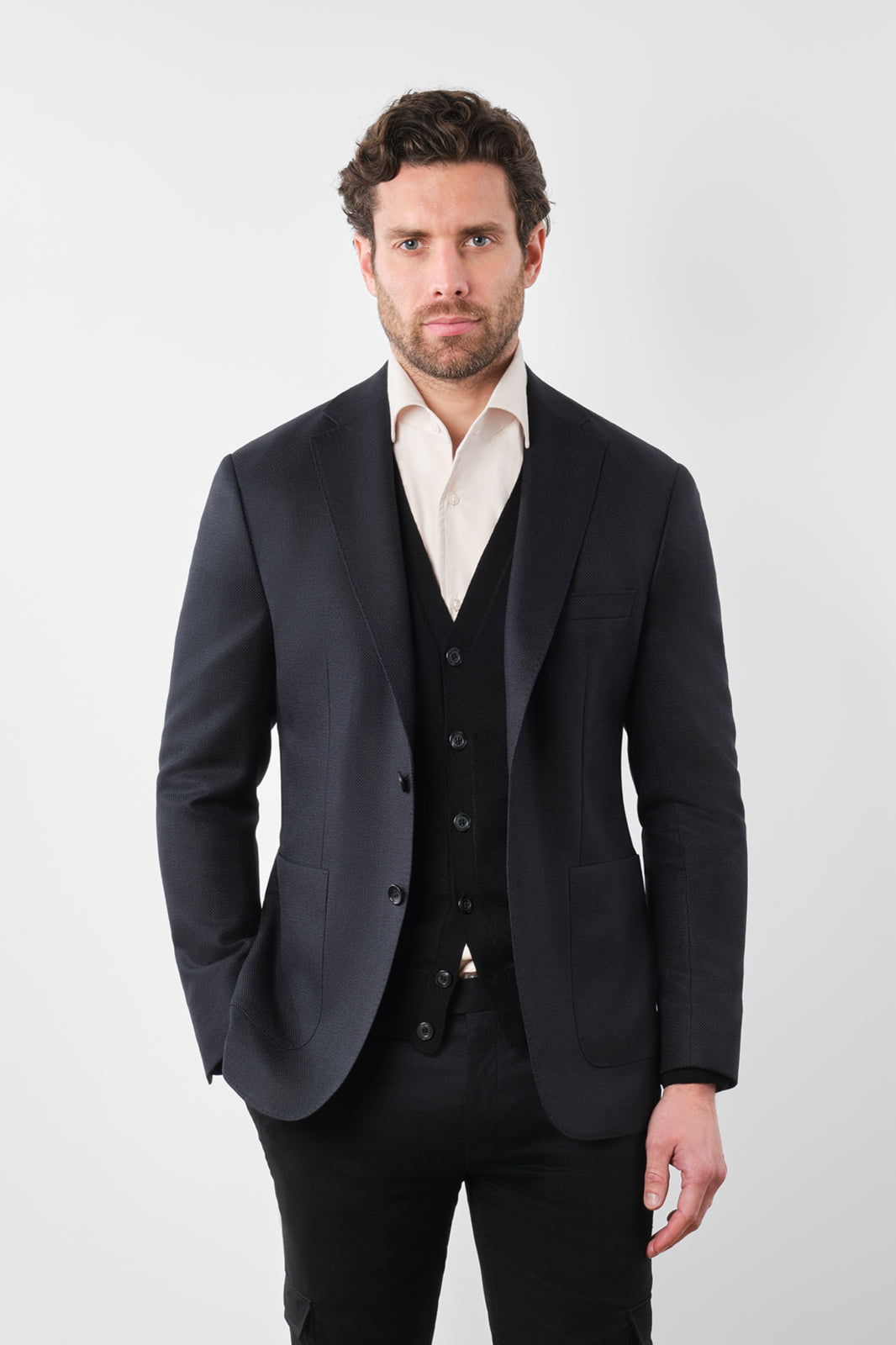 Braided Blazer - Black