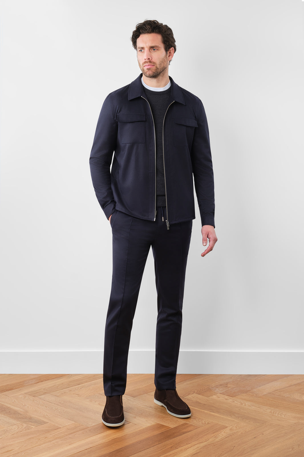 Good flannel jacket - Navy
