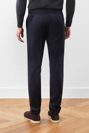 Flannel Jogging Pants - Navy