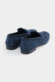 Mocassins en daim - Marine