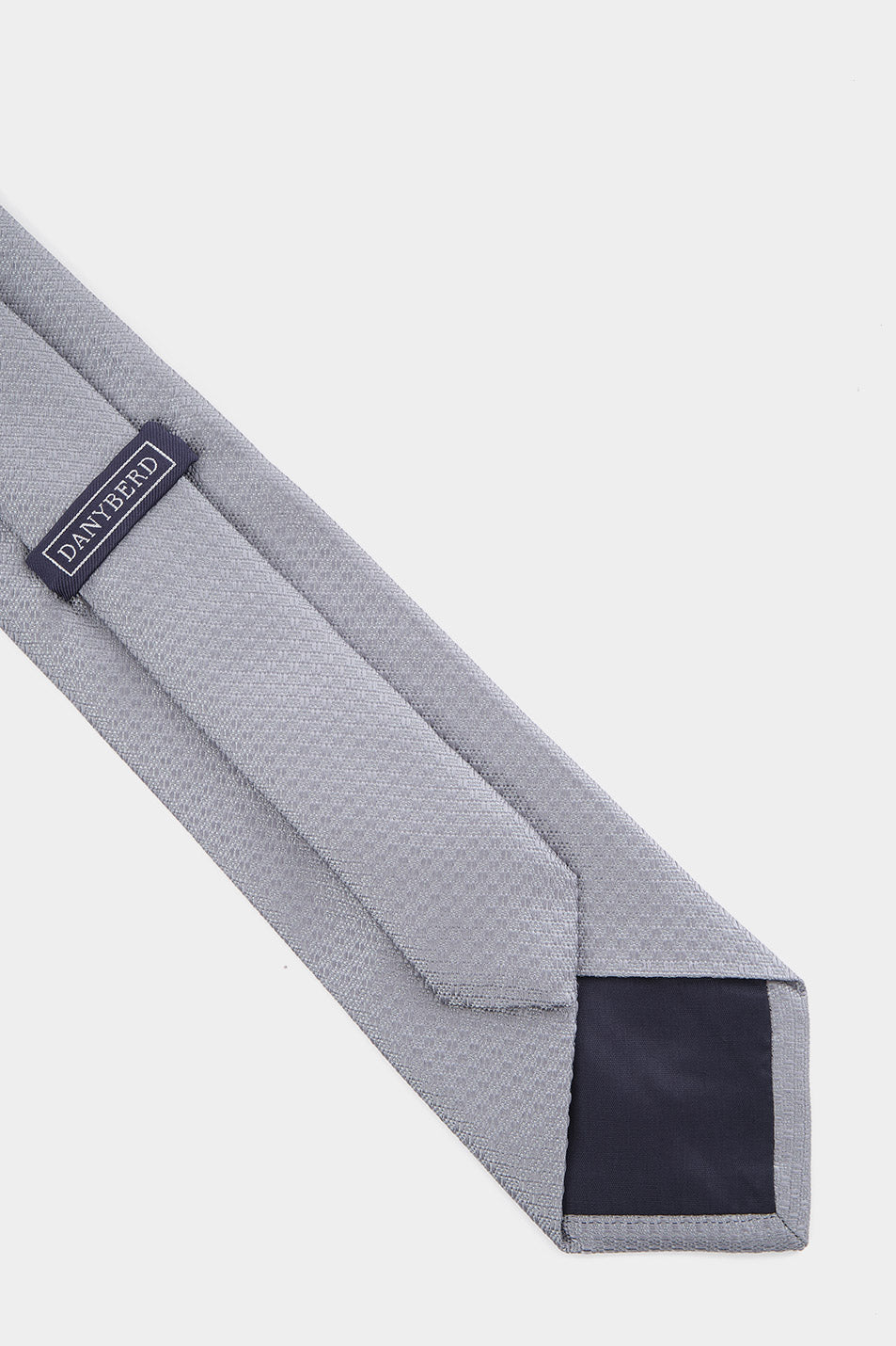 100% Silk Tie - Textured Light Grey