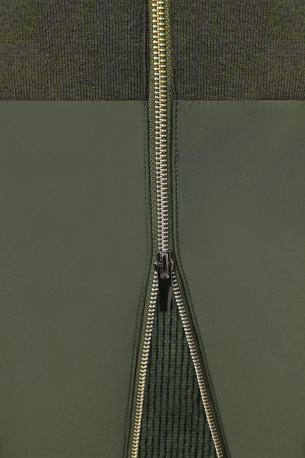 Technical Hooded Zip-Up Vest - Khaki