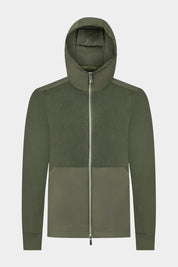 Technical Hooded Zip-Up Vest - Khaki