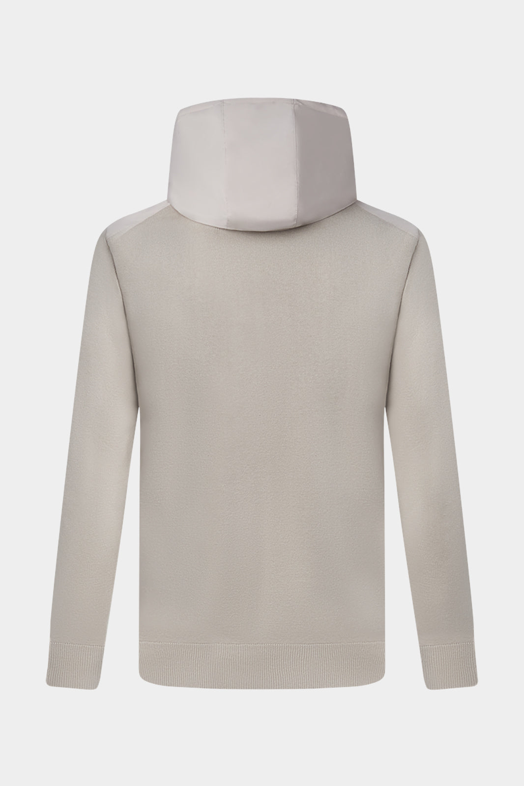 Technical Hooded Zip-Up Vest - Greige