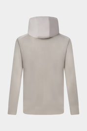 Technical Hooded Zip-Up Vest - Greige