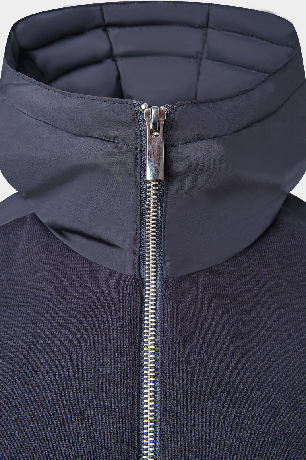 Technical Hooded Zip-Up Vest - Navy