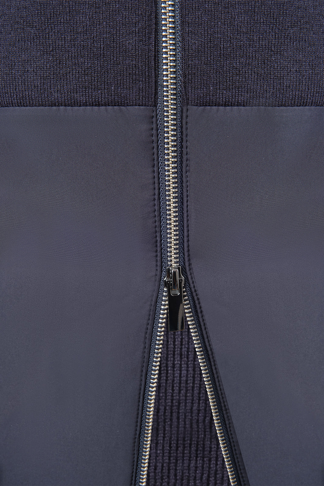 Technical Hooded Zip-Up Vest - Navy