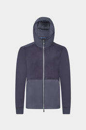 Technical Hooded Zip-Up Vest - Navy