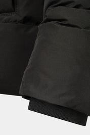 High-neck, zipped down jacket - Black