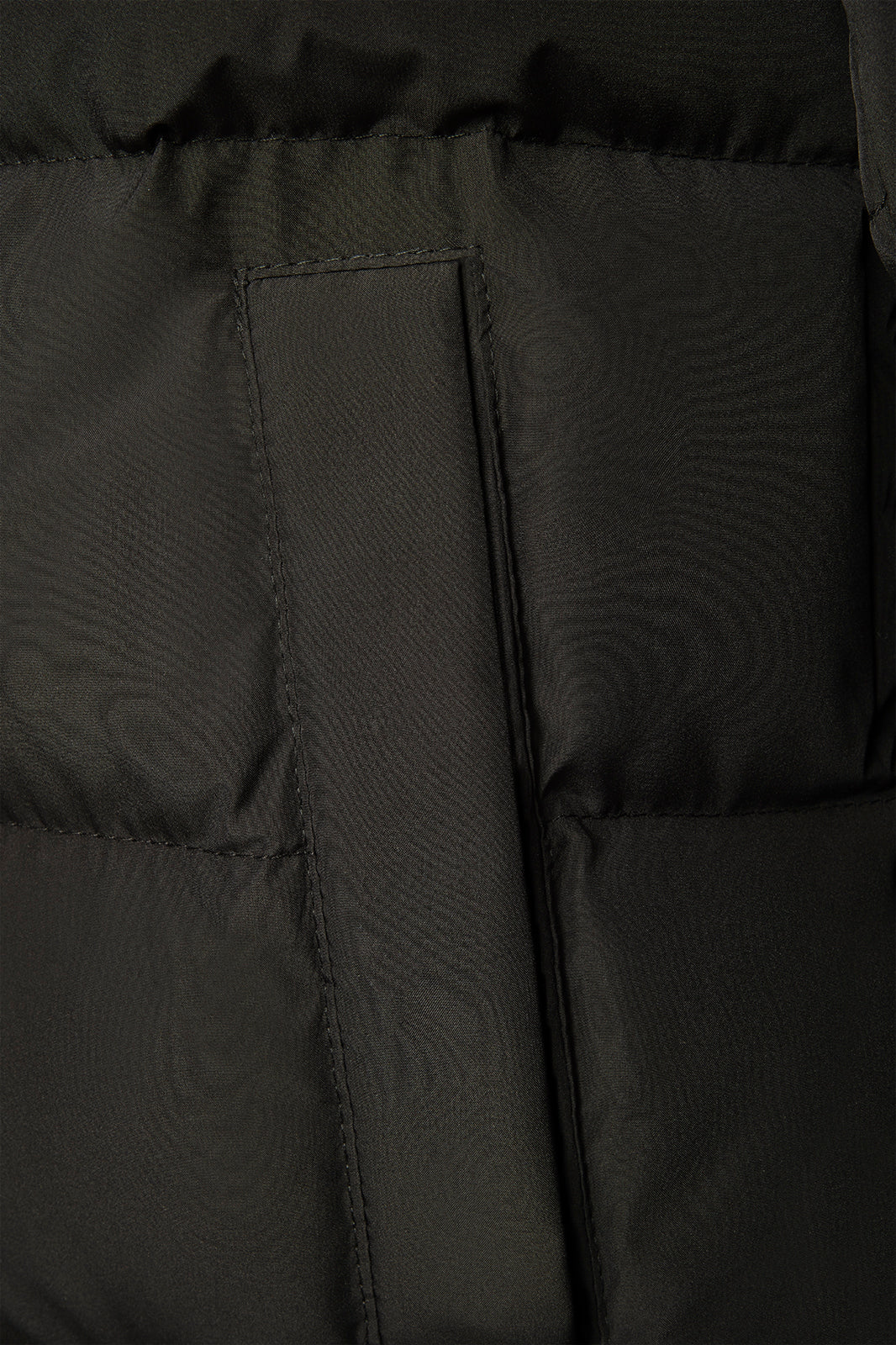High-neck, zipped down jacket - Black