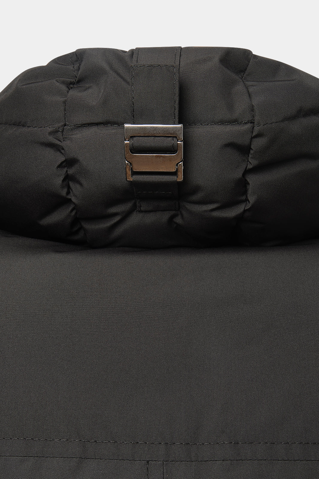 High-neck, zipped down jacket - Black