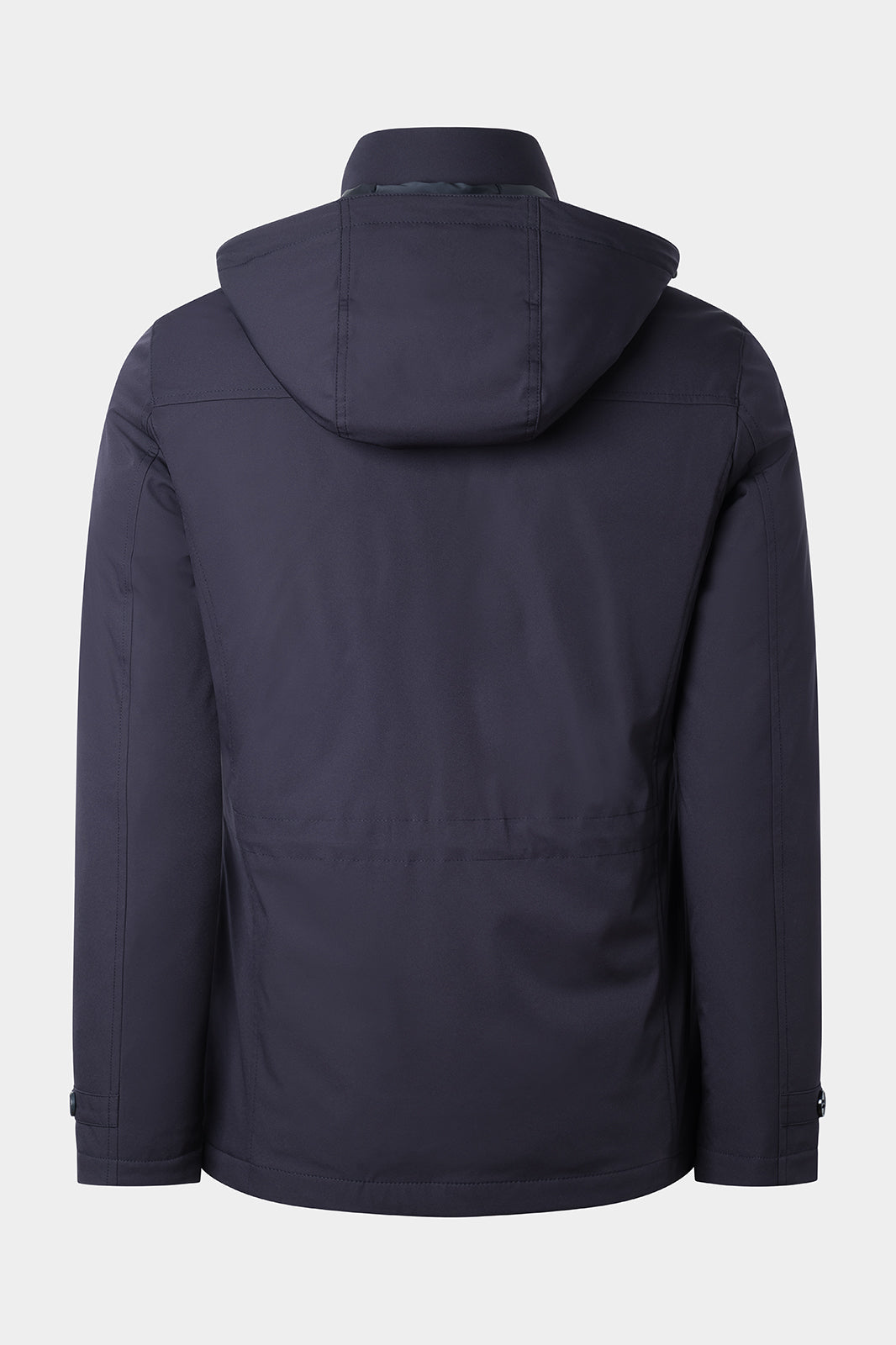 Thick Saharan parka with removable hood - Navy