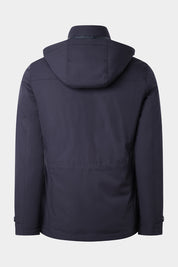 Thick Saharan parka with removable hood - Navy