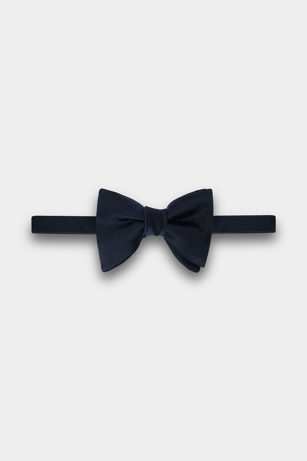 100% silk bow tie, large version - Blue