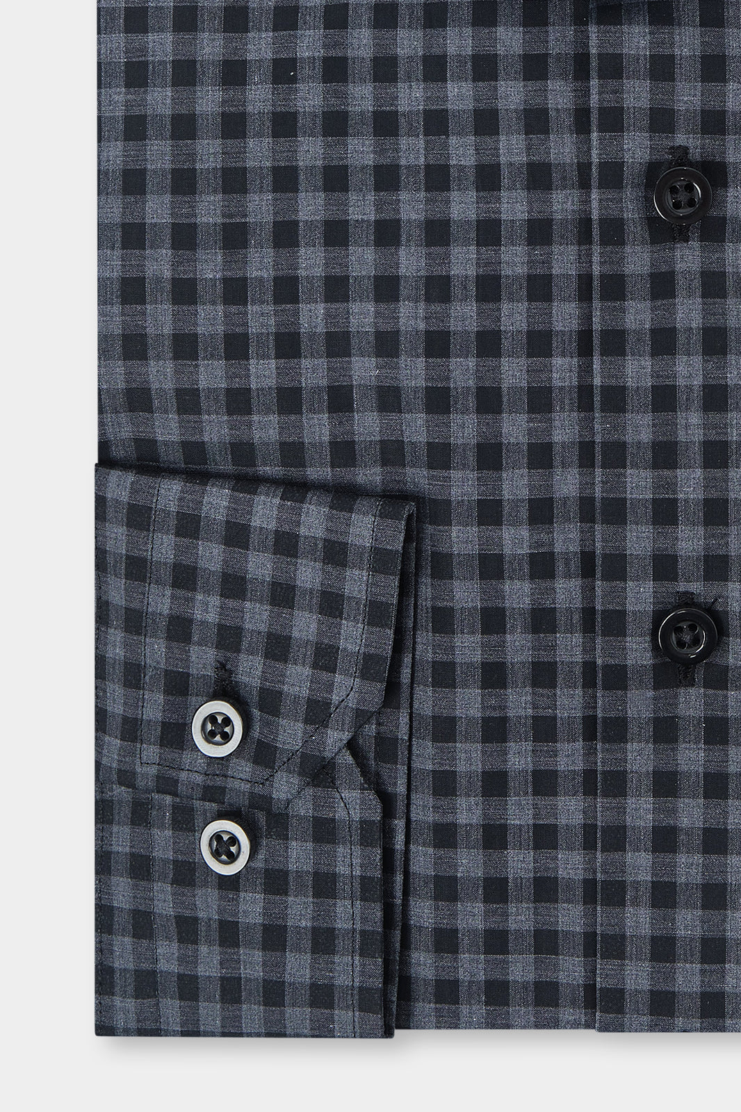 Checked shirt - Grey and black