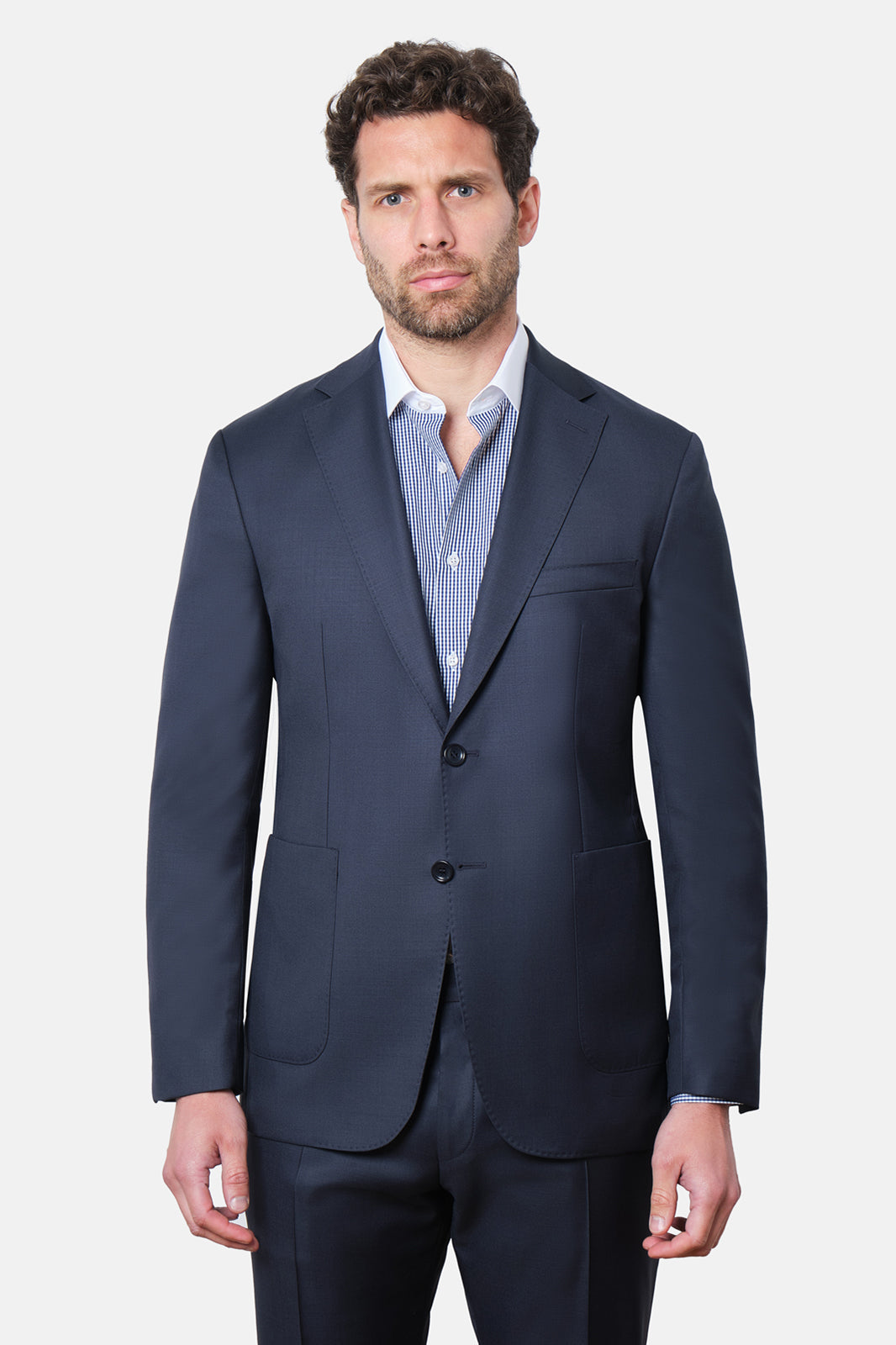 Patch pocket suit - Navy