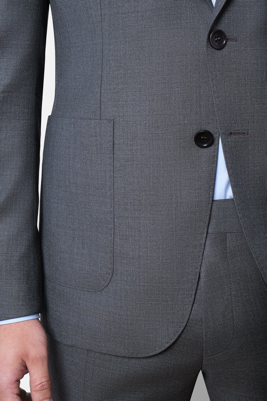 Patch pocket suit - Grey