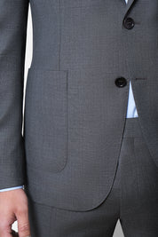 Patch pocket suit - Grey