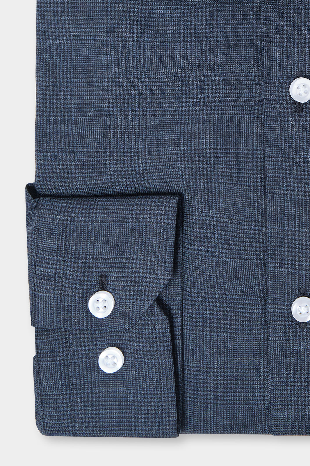 Prince of Wales Shirt - Grey Blue