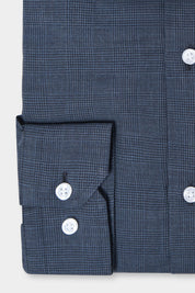 Prince of Wales Shirt - Grey Blue