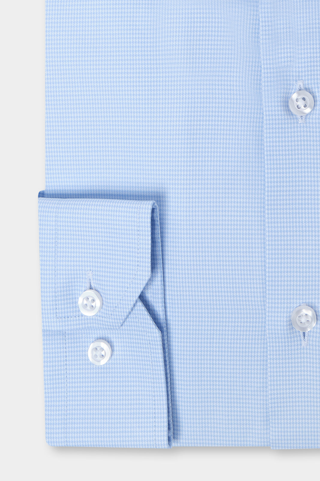Mini check shirt - Sky blue