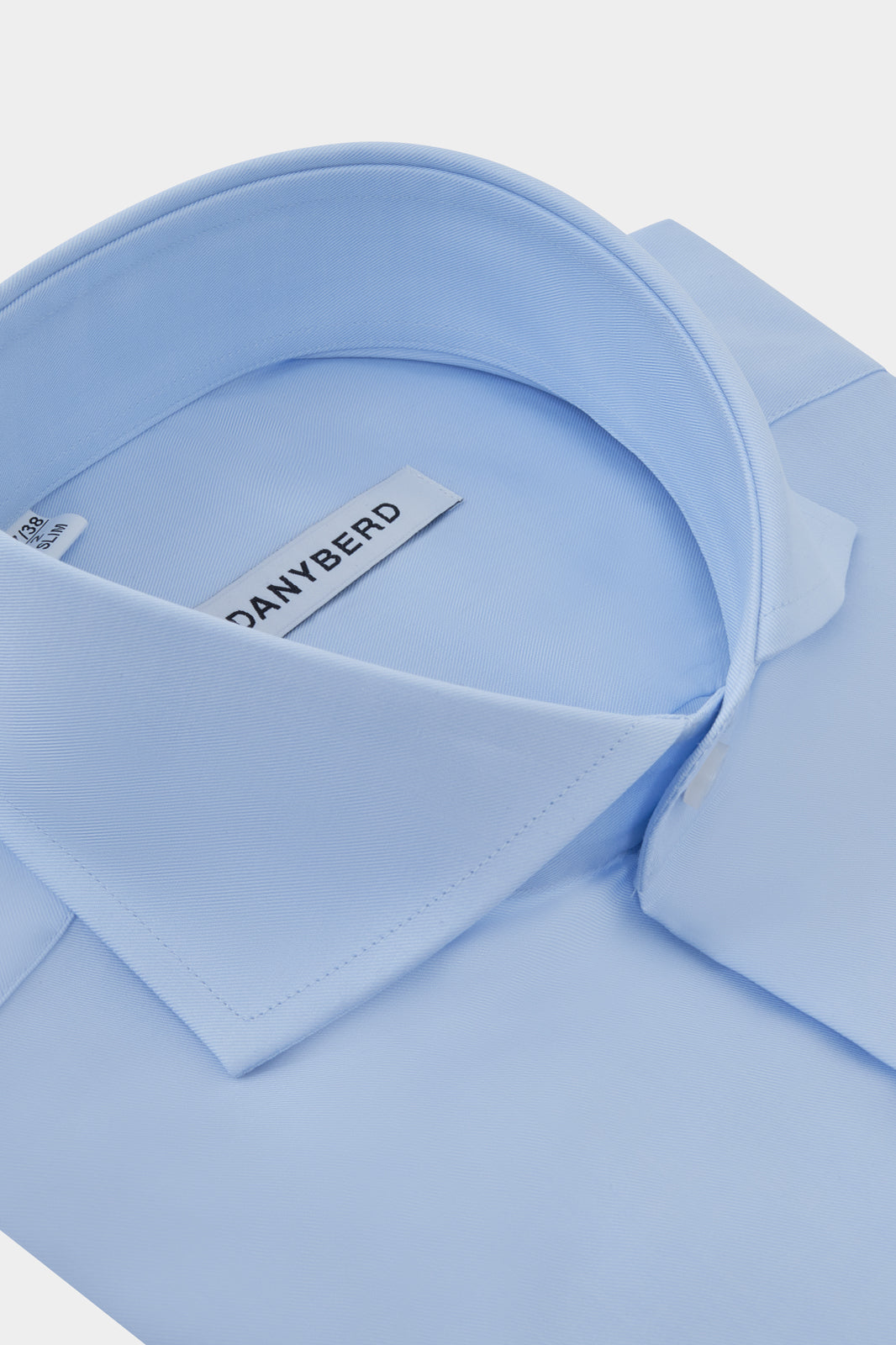 Italian collar shirt with musketeer cuffs - Blue