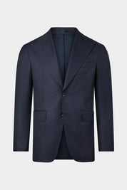 Arrow Lapel Suit - Textured Navy Blue