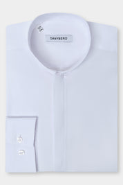 Chemise confort col inversé - Blanche