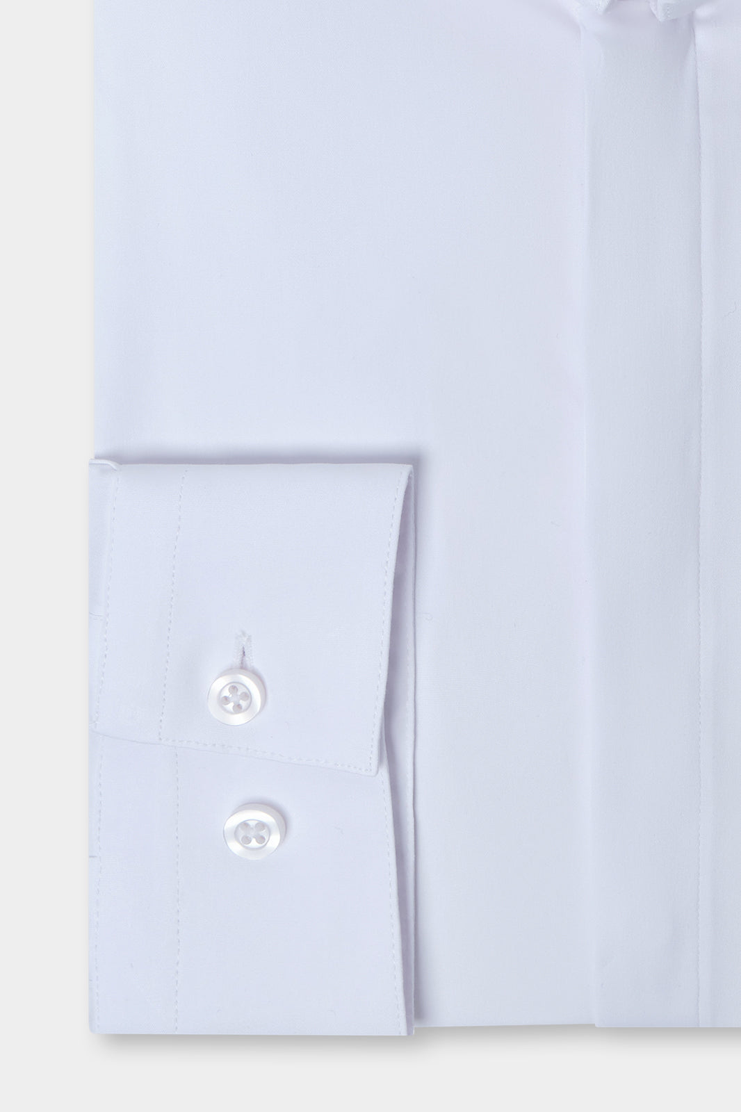 Chemise confort col inversé - Blanche