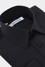 CHILDREN'S Shirt - Seamed Collar - Black