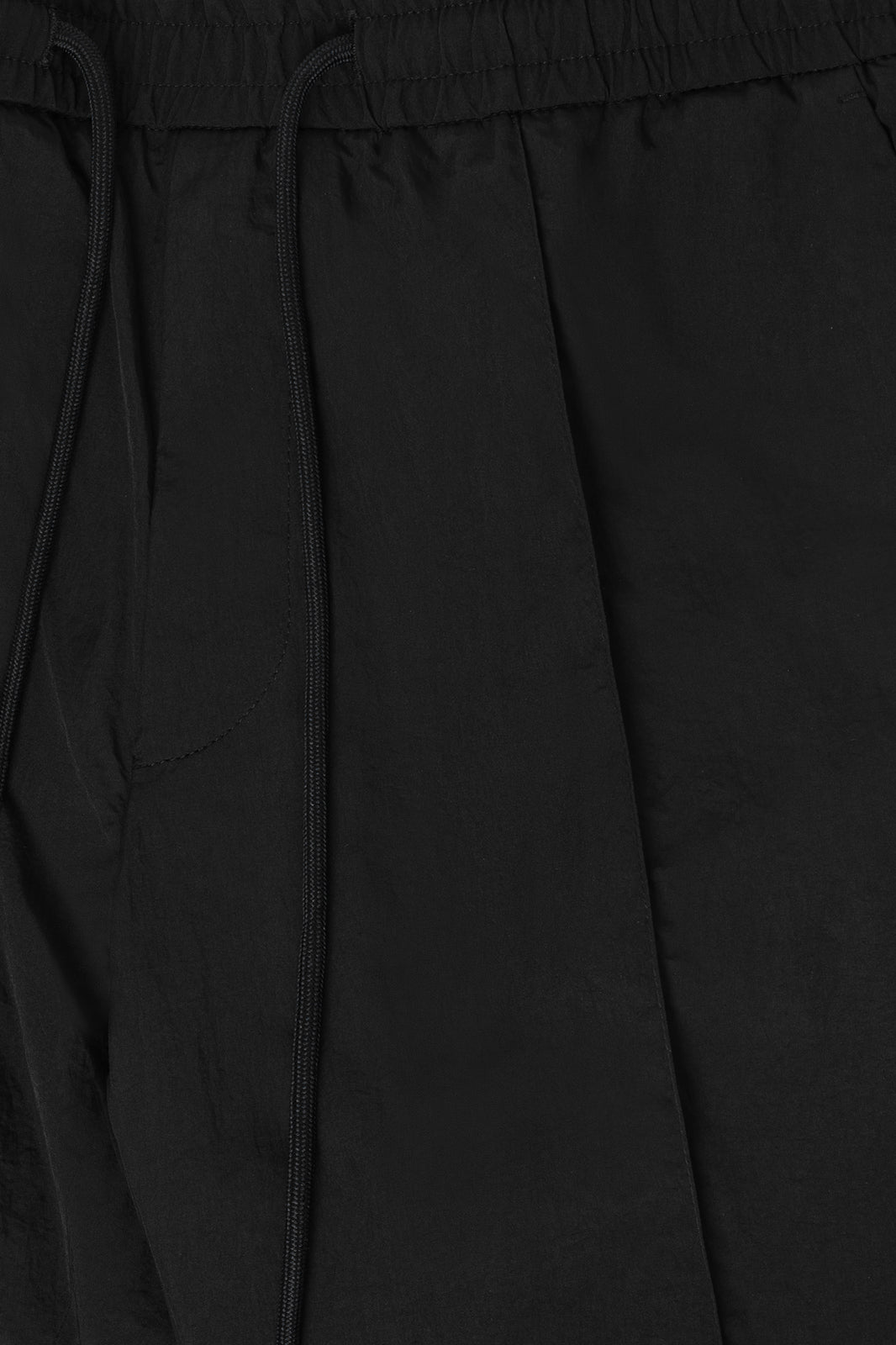 Jog Crush Crinkle Nylon Pants - Black
