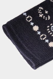 Bandana design mesh jacket - Navy