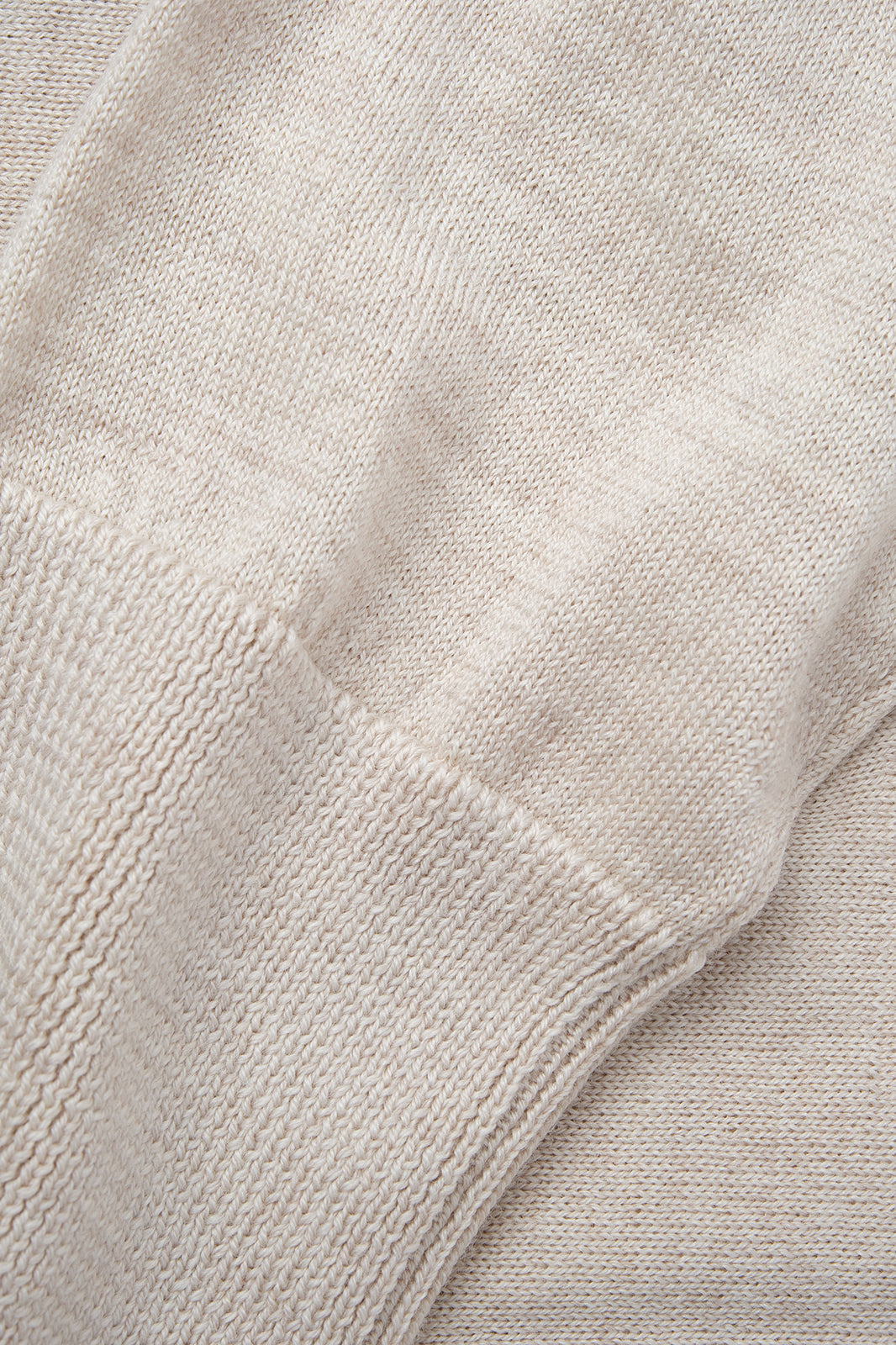 Hooded wool zipped vest - Beige