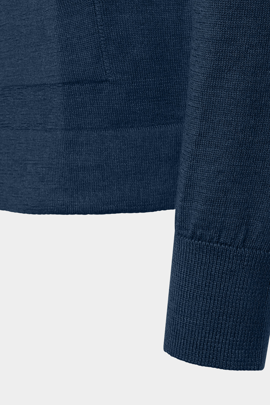 Hooded wool zipped vest - Navy