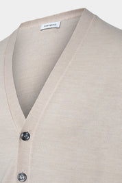 Grosgrain cardigan - Beige