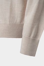 Grosgrain cardigan - Beige