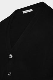 Grosgrain Cardigan - Black