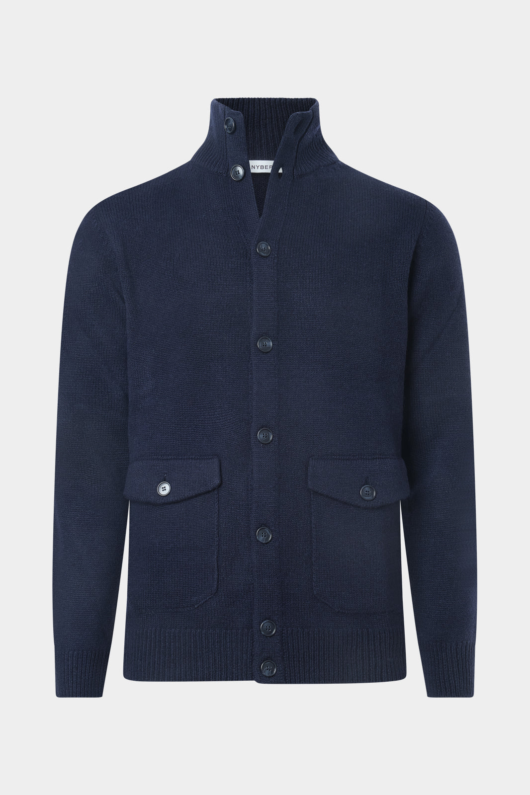 Chunky knit vest with pocket - Navy