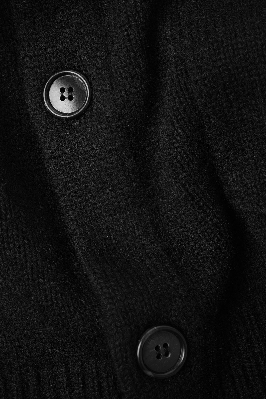 Chunky knit vest with pocket - Black