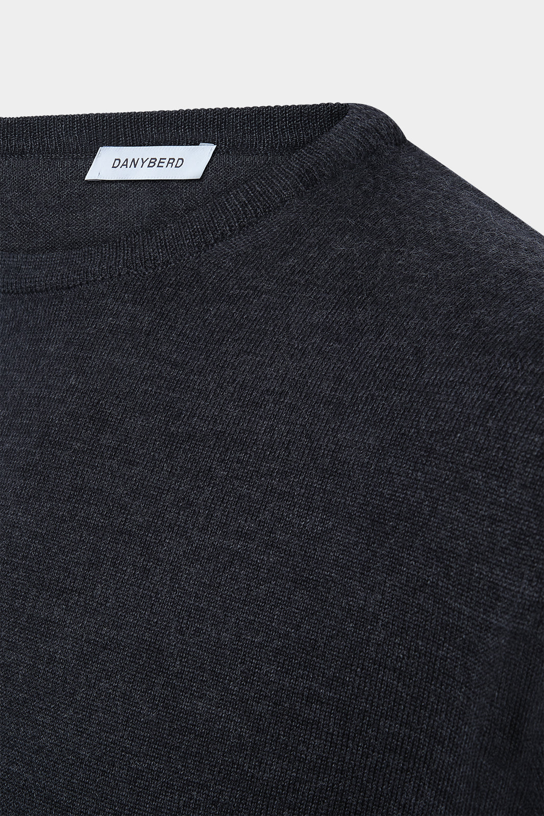 Round neck sweater - Charcoal gray