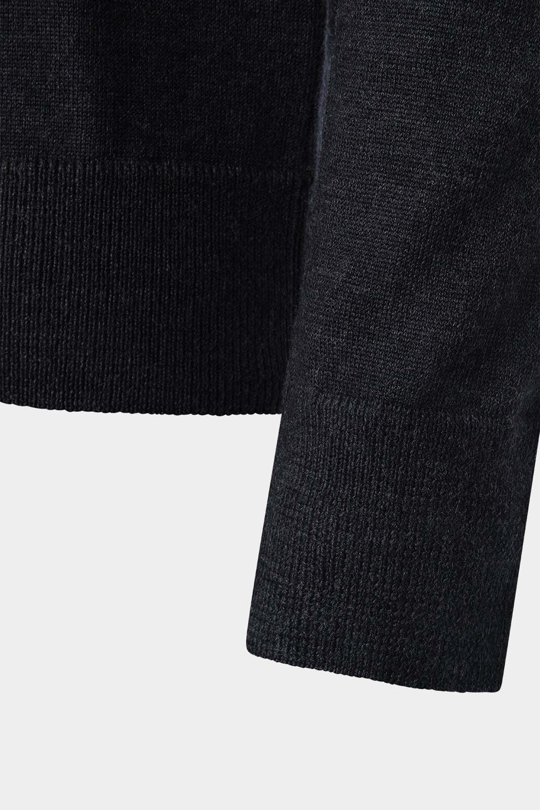 Round neck sweater - Charcoal gray